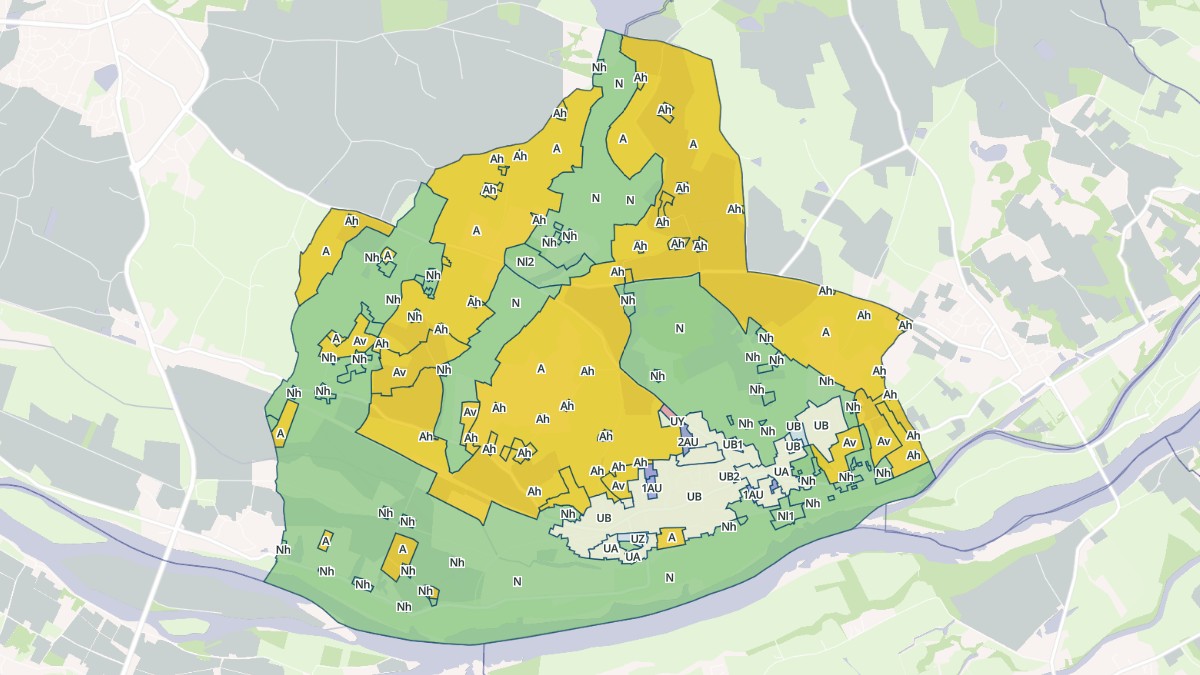 Aperçu cartographique de La Possonnière, centré sur la commune