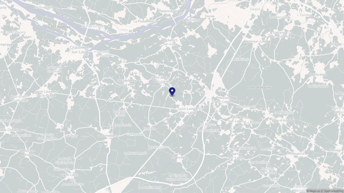 Aperçu cartographique de Val-du-Layon, centré sur la commune