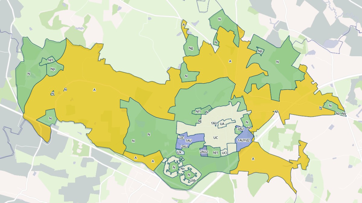 Aperçu cartographique de Saint-Lambert-la-Potherie, centré sur la commune