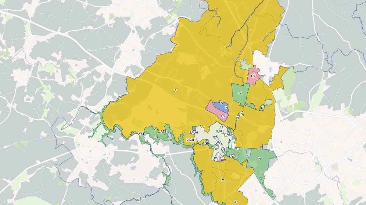 Aperçu cartographique de La Séguinière, centré sur la commune