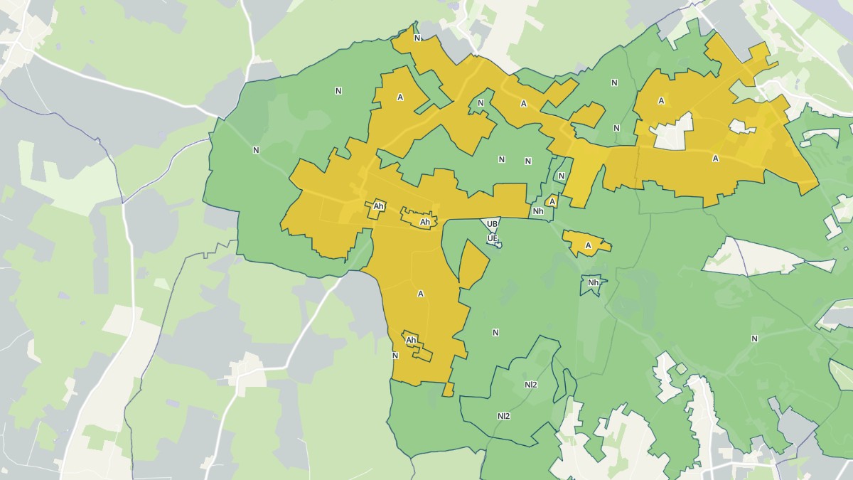 Aperçu cartographique de Verrie, centré sur la commune