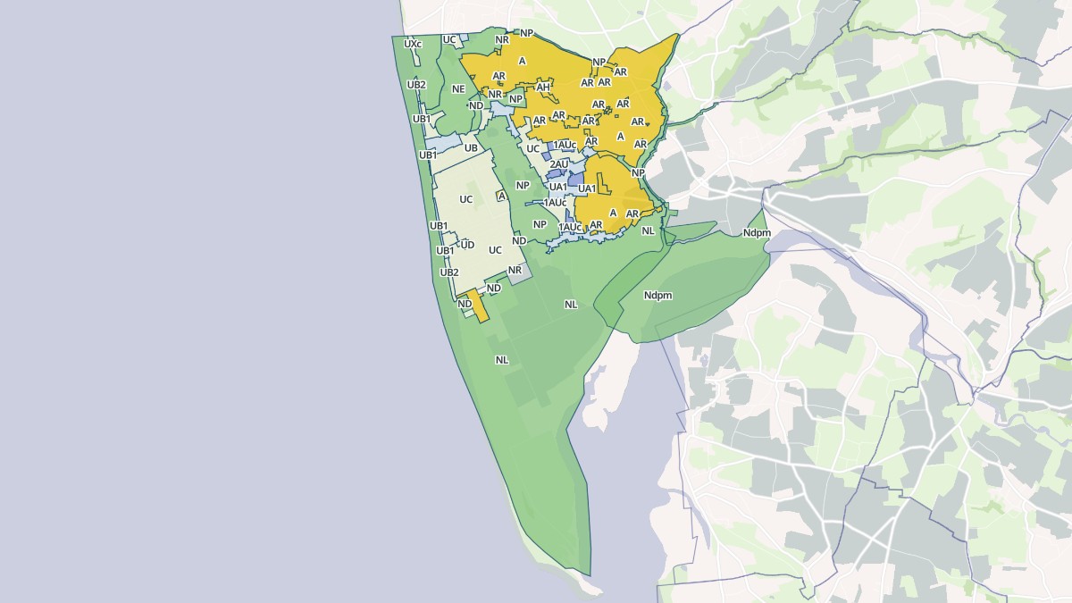 Aperçu cartographique de Agon-Coutainville, centré sur la commune