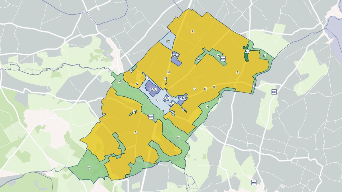 Aperçu cartographique de Anneville-en-Saire, centré sur la commune