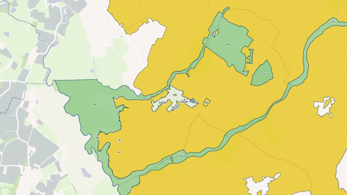 Aperçu cartographique de Aucey-la-Plaine, centré sur la commune