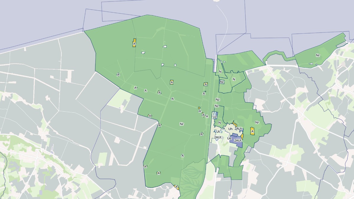 Aperçu cartographique de Beauvoir, centré sur la commune
