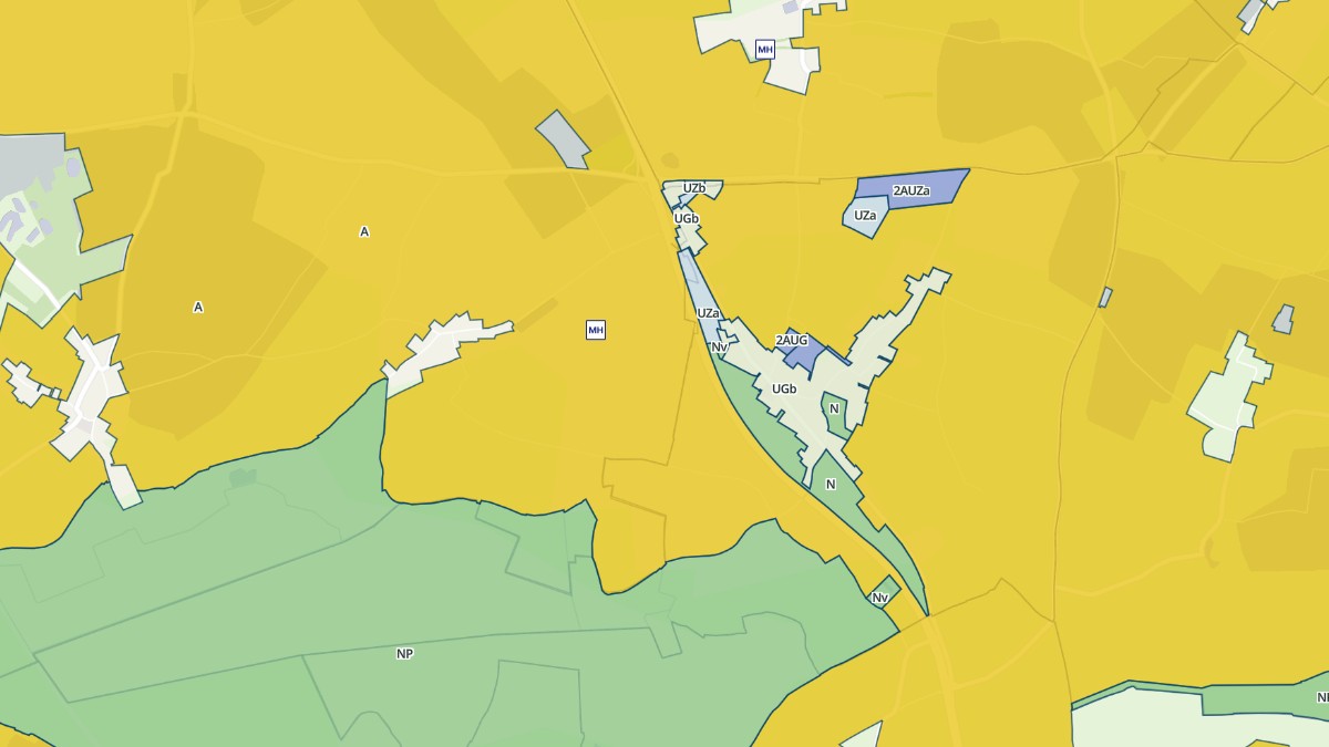 Aperçu cartographique de Blosville, centré sur la commune