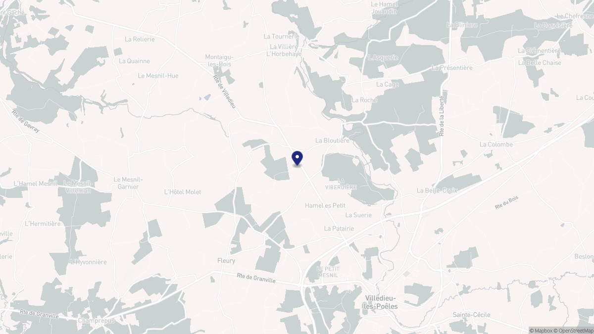 Aperçu cartographique de La Bloutière, centré sur la commune