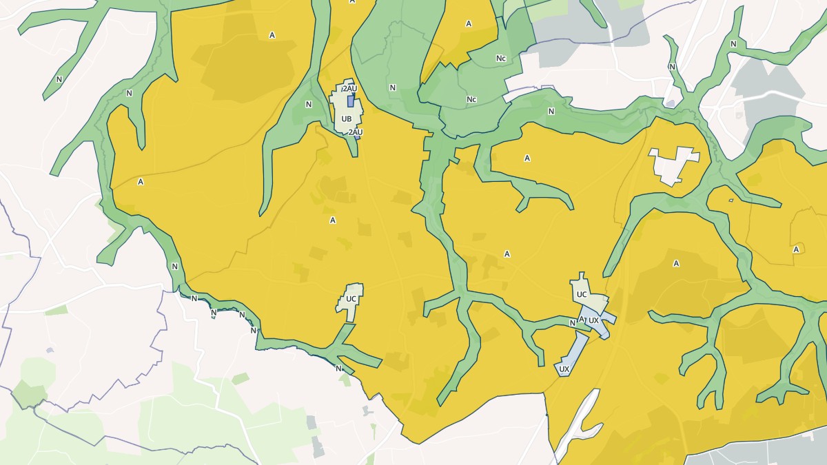 Aperçu cartographique de Bourguenolles, centré sur la commune