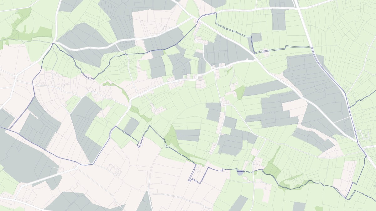 Aperçu cartographique de Brainville, centré sur la commune