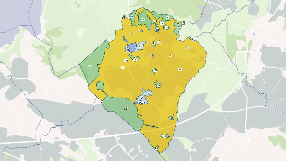 Aperçu cartographique de Carneville, centré sur la commune