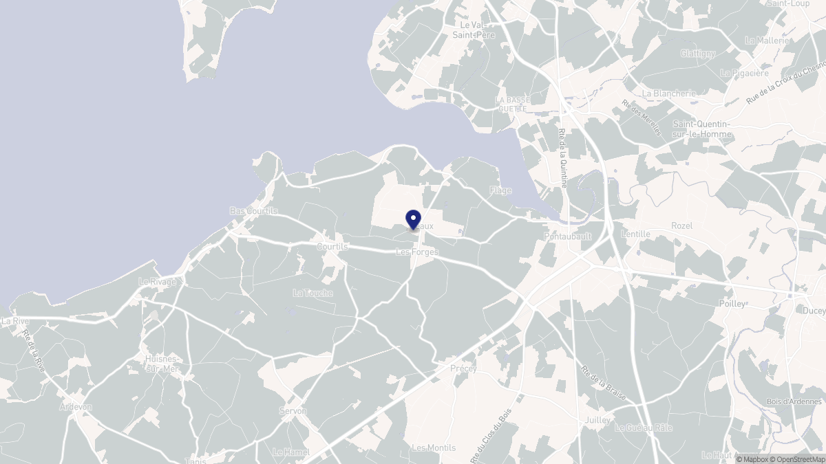 Aperçu cartographique de Céaux, centré sur la commune