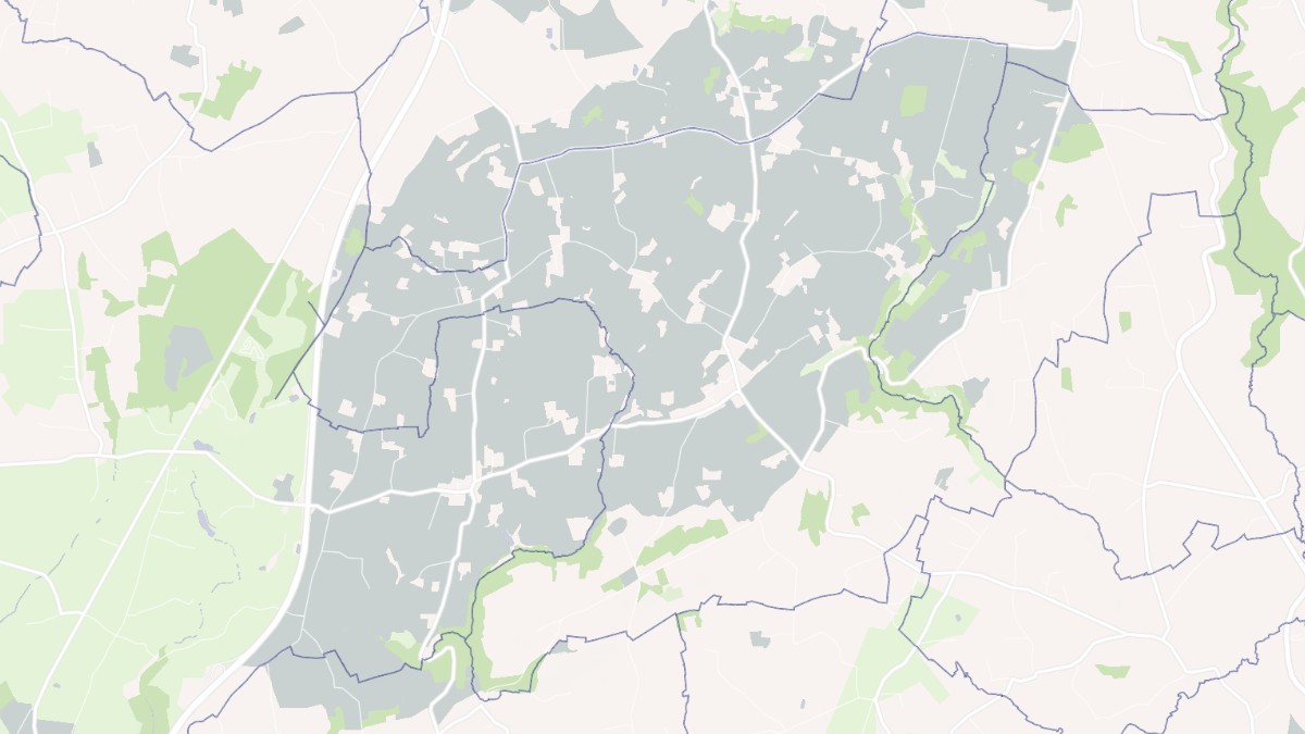 Aperçu cartographique de La Chaise-Baudouin, centré sur la commune