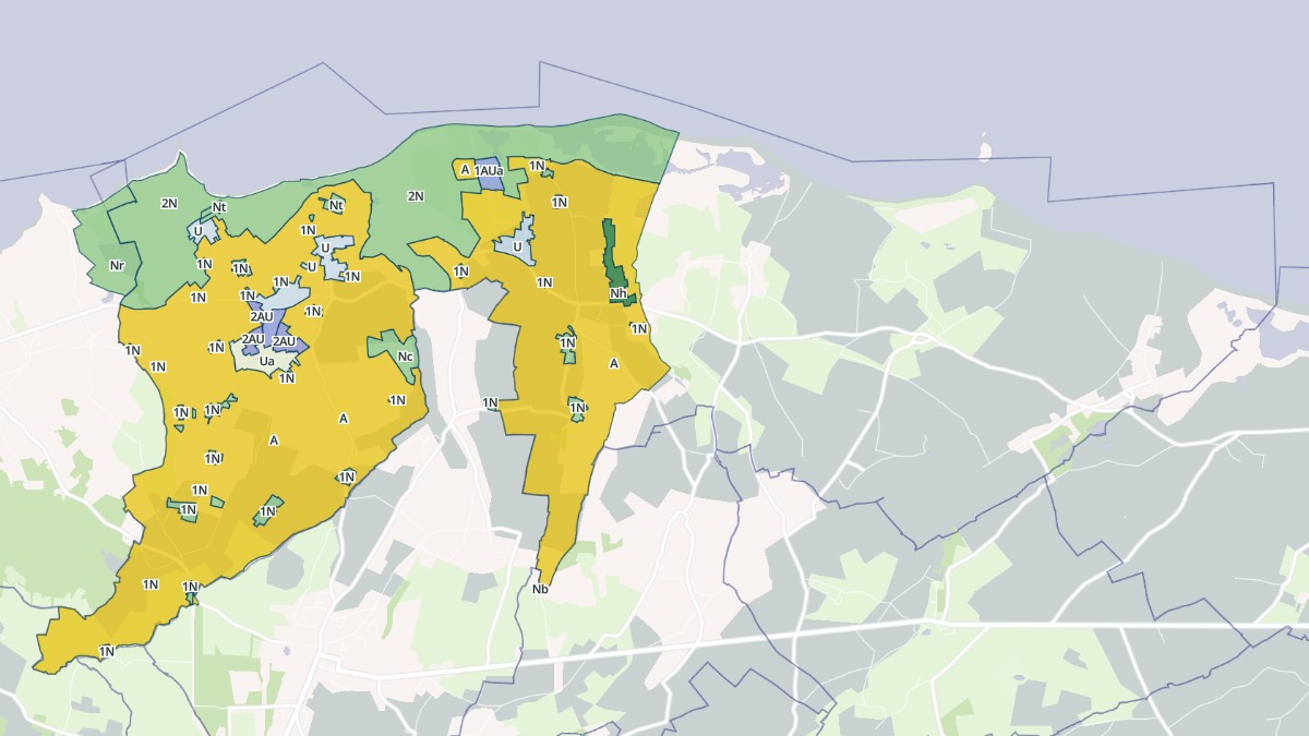 Aperçu cartographique de Vicq-sur-Mer, centré sur la commune