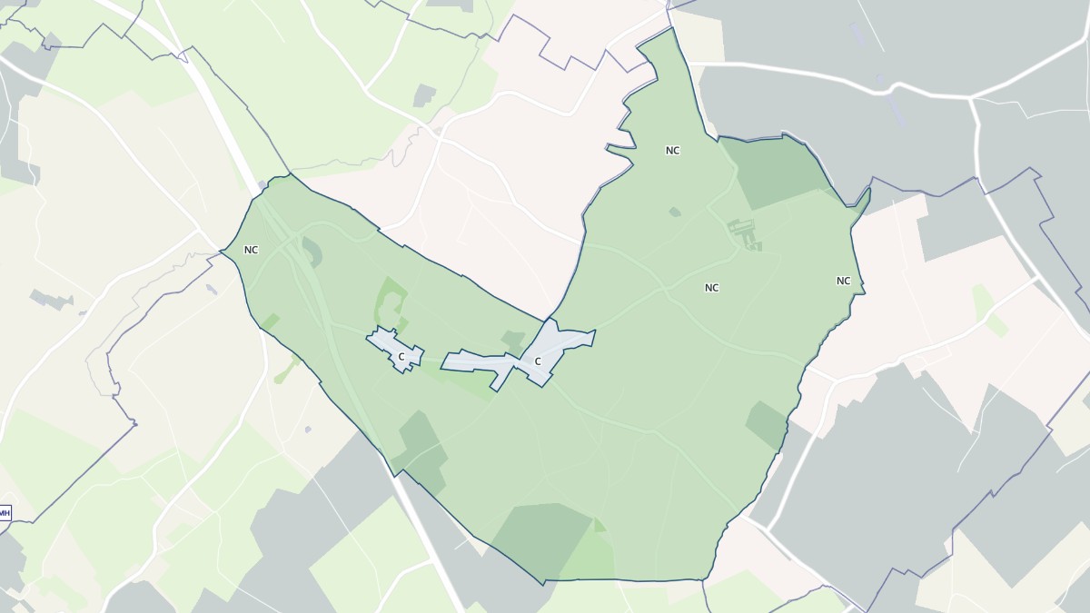 Aperçu cartographique de Émondeville, centré sur la commune