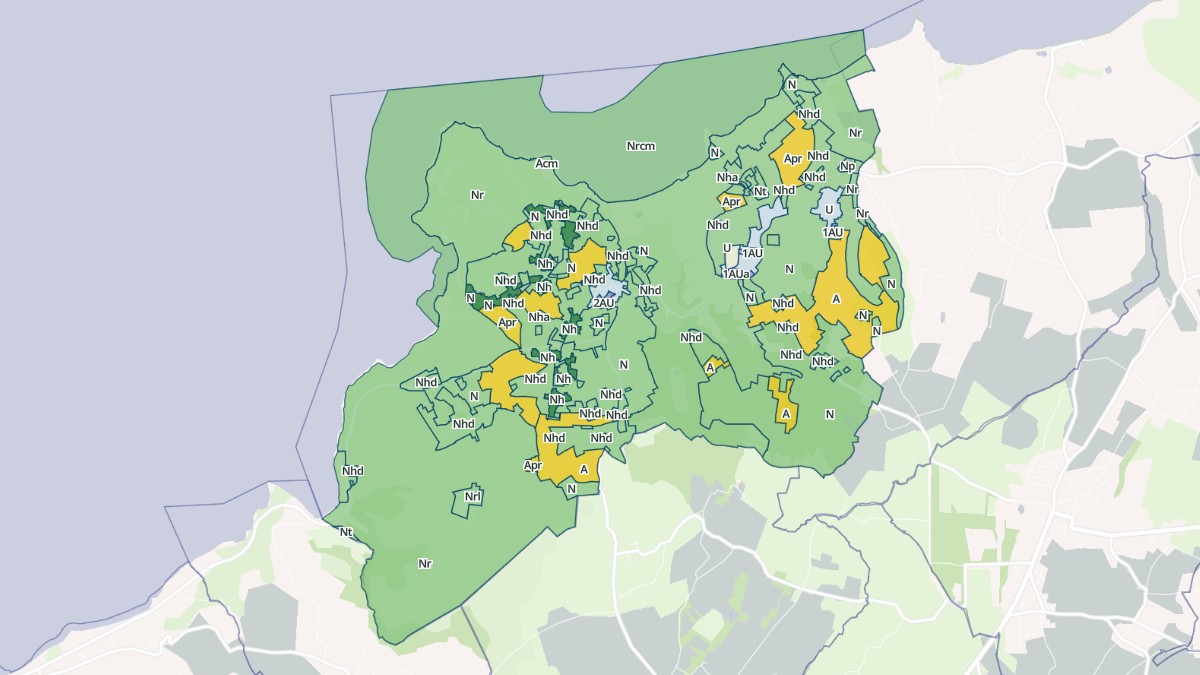 Aperçu cartographique de Fermanville, centré sur la commune