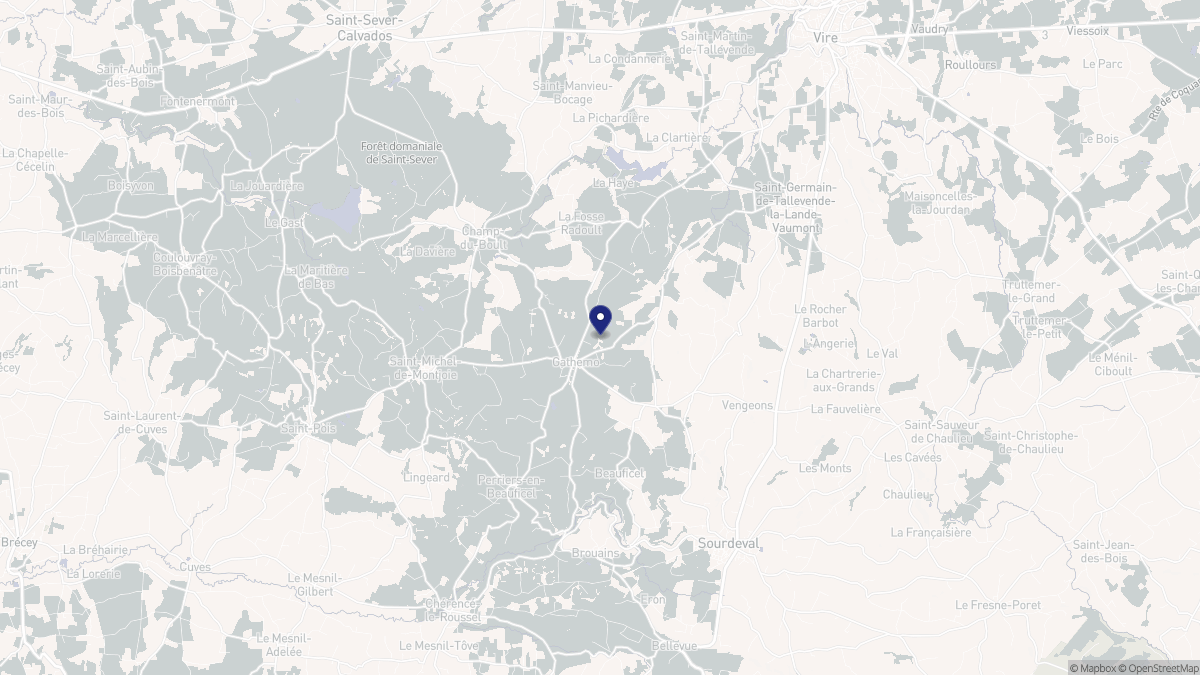 Aperçu cartographique de Gathemo, centré sur la commune