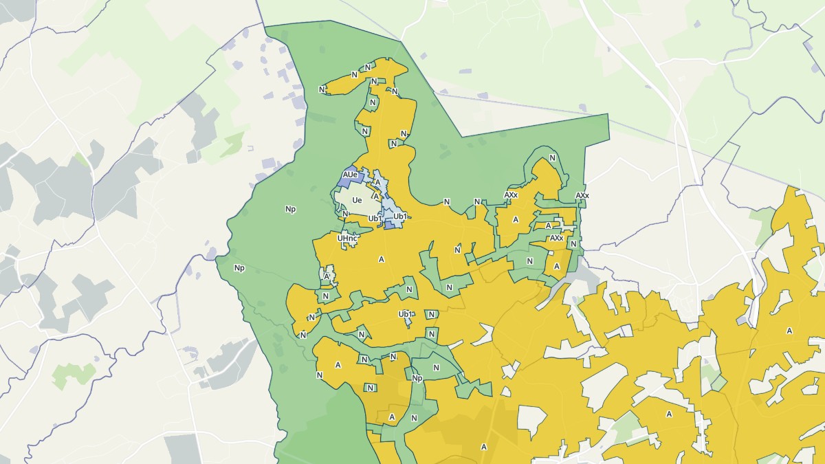 Aperçu cartographique de Graignes-Mesnil-Angot, centré sur la commune