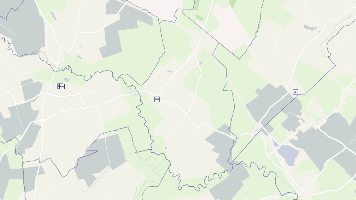 Aperçu cartographique de Le Ham, centré sur la commune
