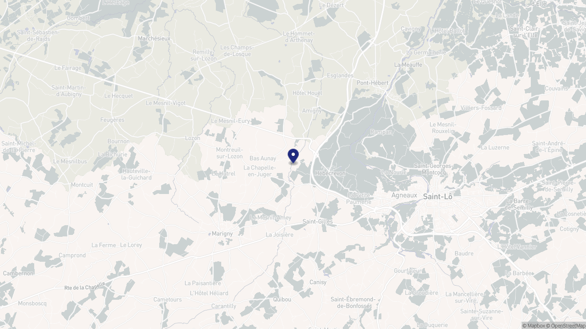 Aperçu cartographique de Thèreval, centré sur la commune