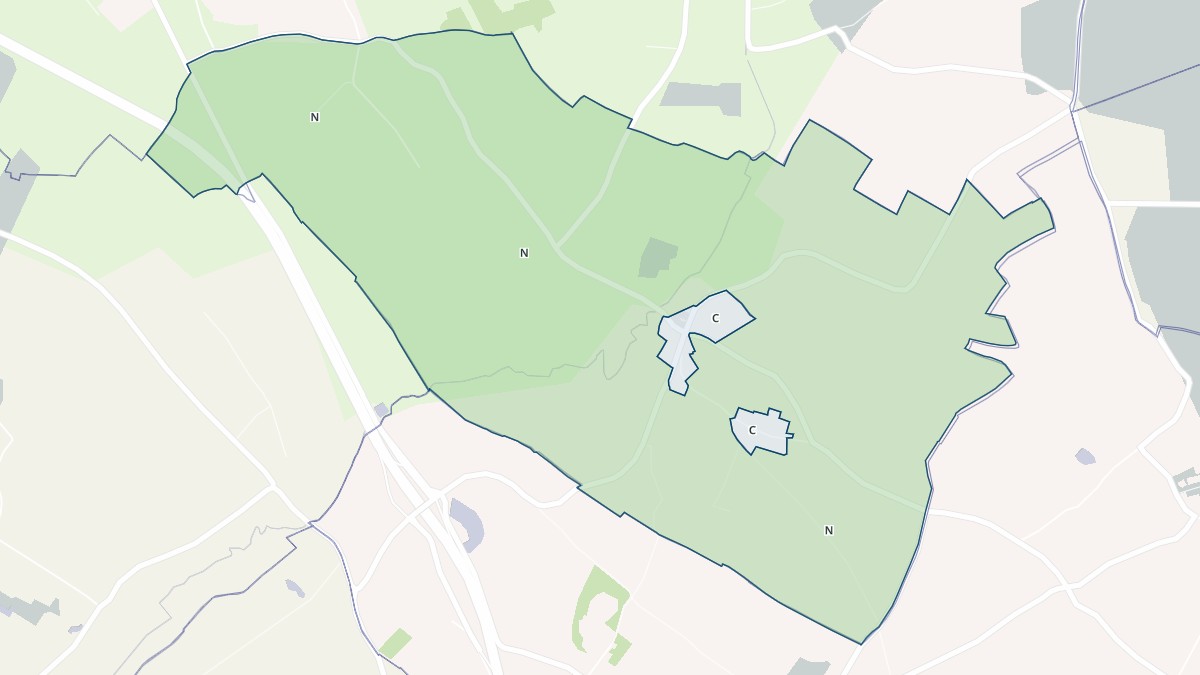 Aperçu cartographique de Joganville, centré sur la commune