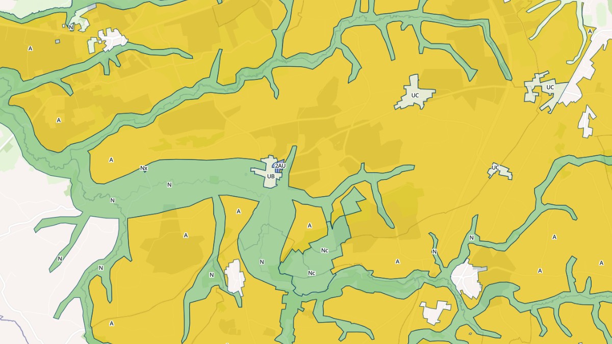 Aperçu cartographique de La Lande-d'Airou, centré sur la commune