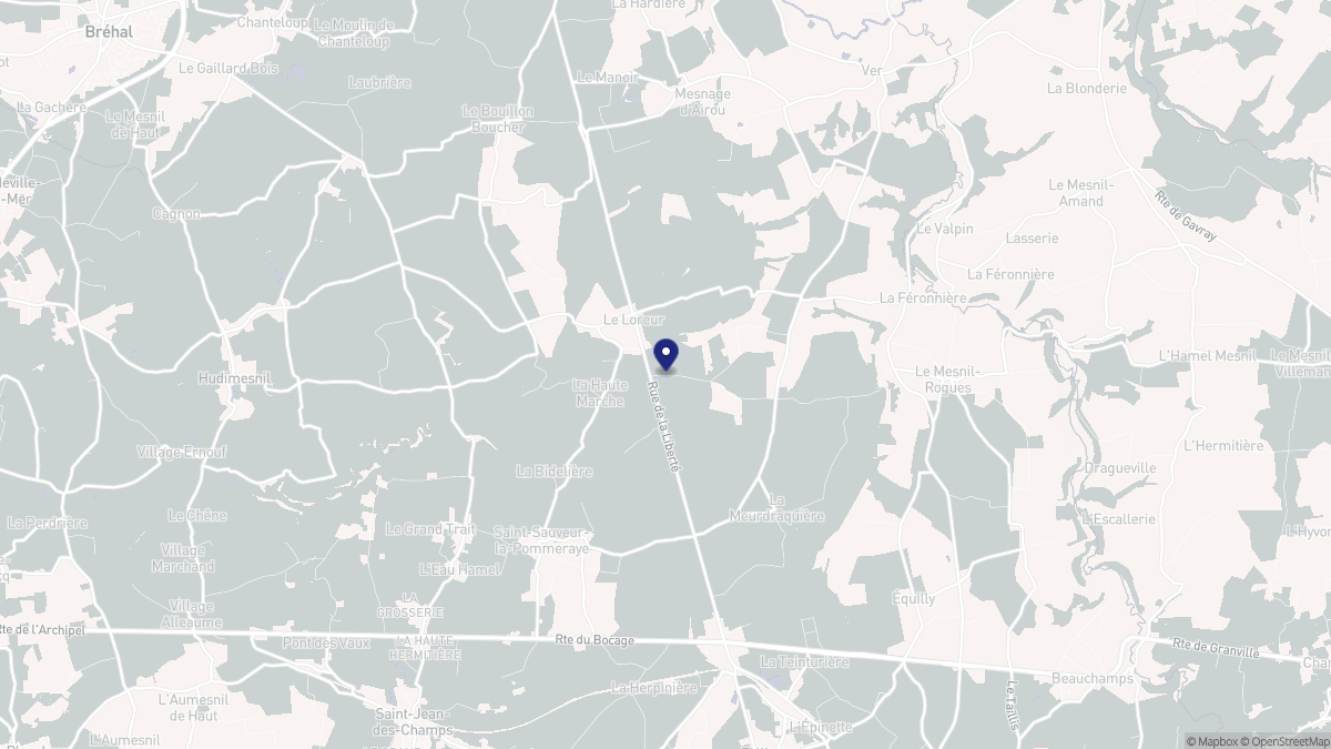 Aperçu cartographique de Le Loreur, centré sur la commune