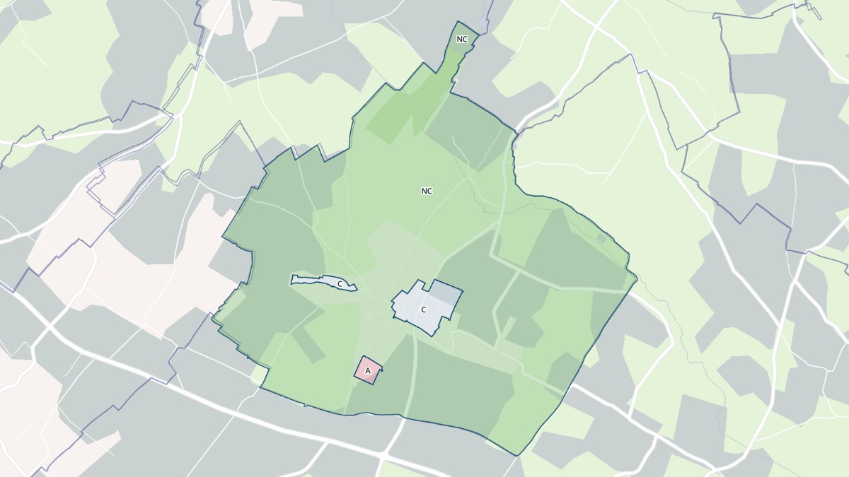 Aperçu cartographique de Le Mesnil, centré sur la commune