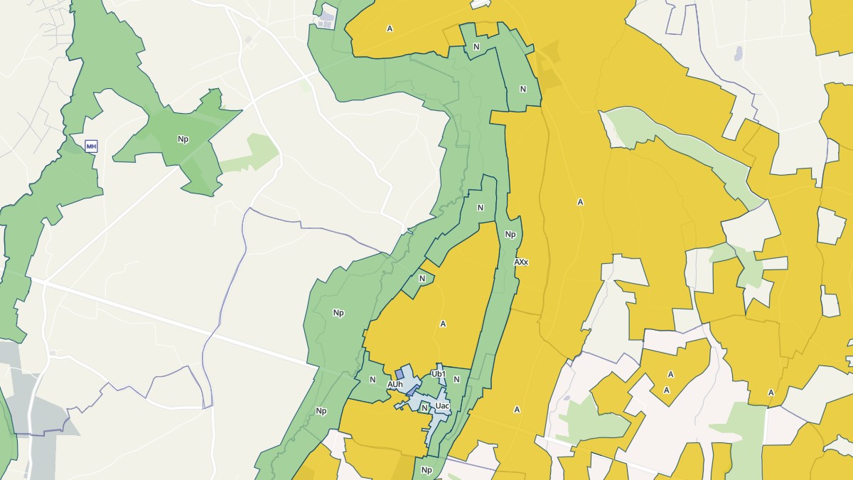 Aperçu cartographique de Le Mesnil-Eury, centré sur la commune