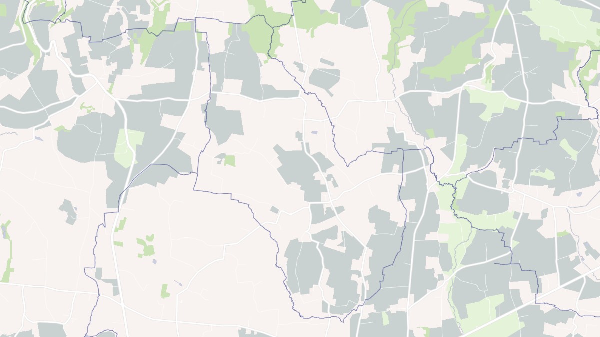 Aperçu cartographique de Le Mesnillard, centré sur la commune