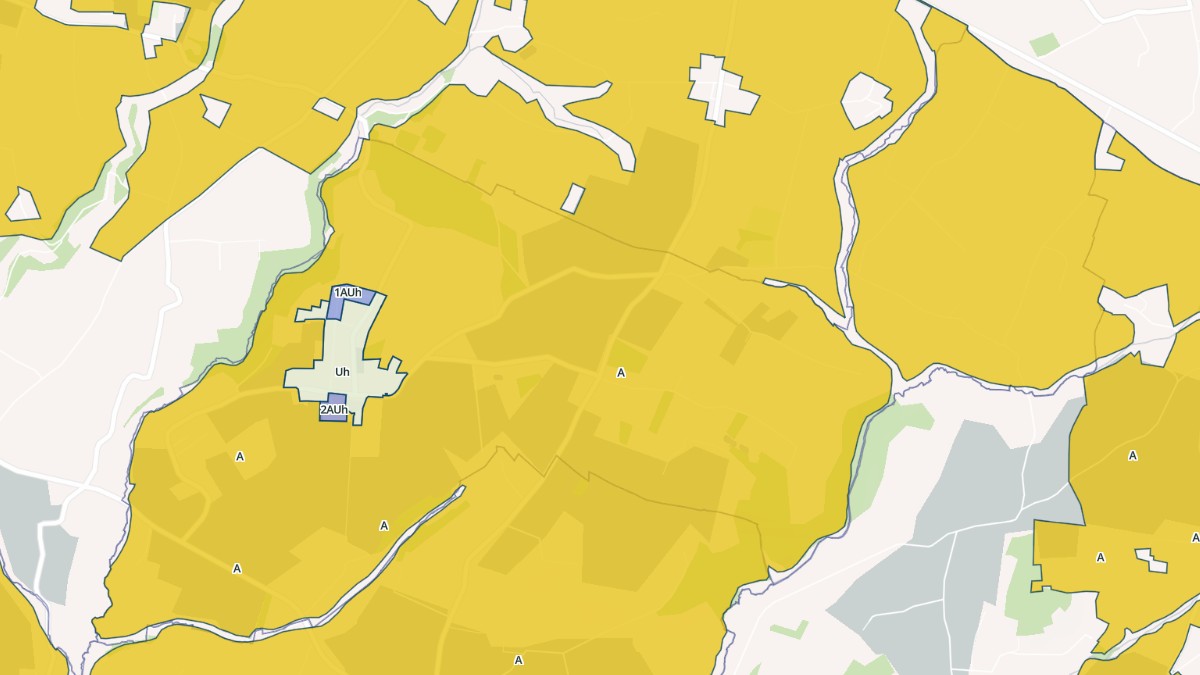 Aperçu cartographique de Le Mesnil-Ozenne, centré sur la commune