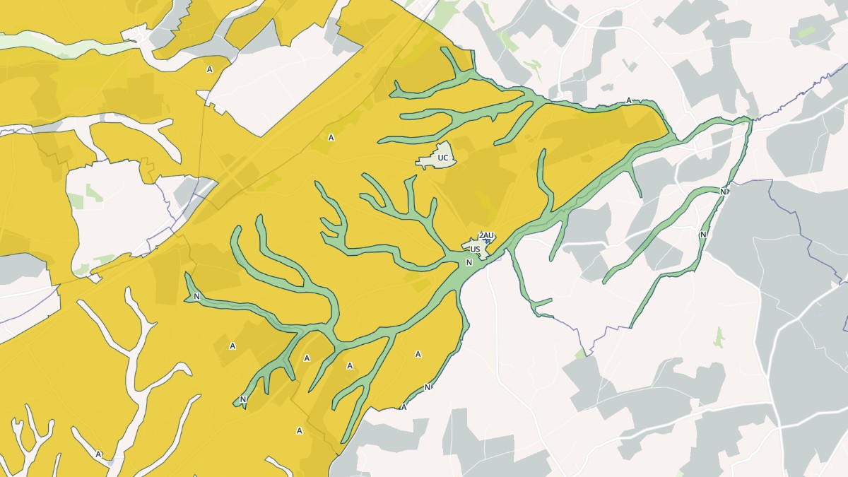 Aperçu cartographique de Montbray, centré sur la commune