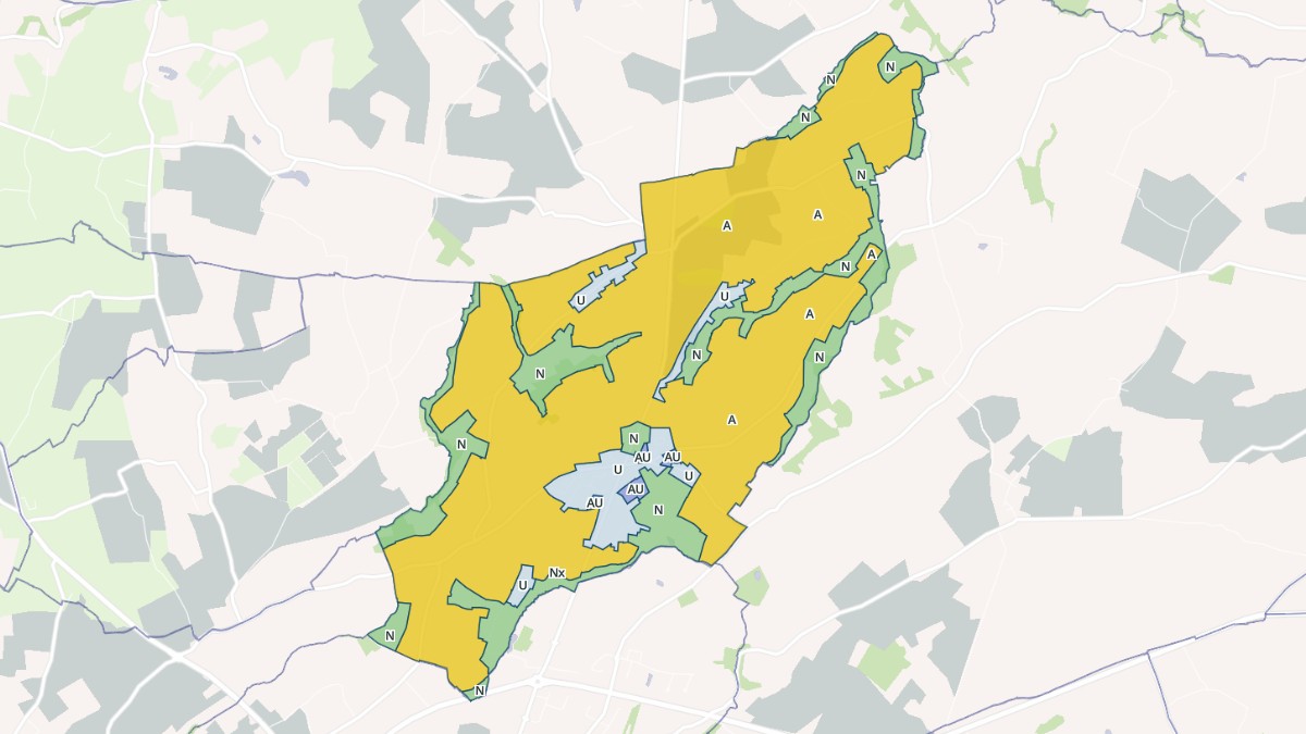 Aperçu cartographique de Monthuchon, centré sur la commune