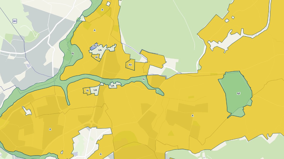 Aperçu cartographique de Neufmesnil, centré sur la commune