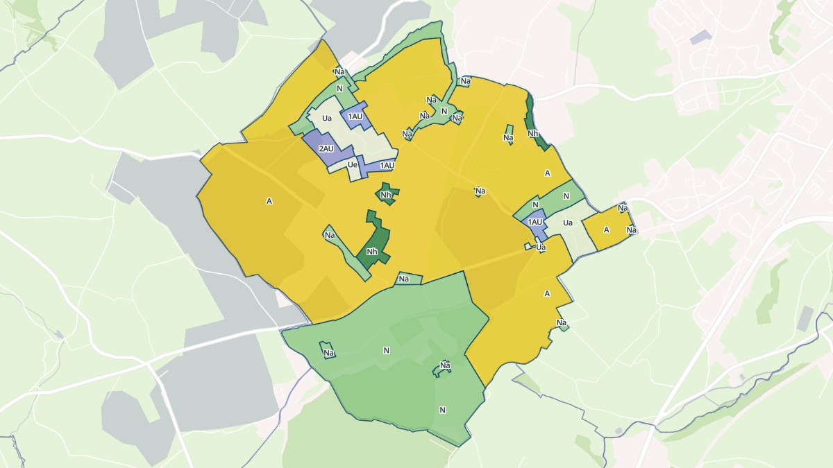 Aperçu cartographique de Nouainville, centré sur la commune