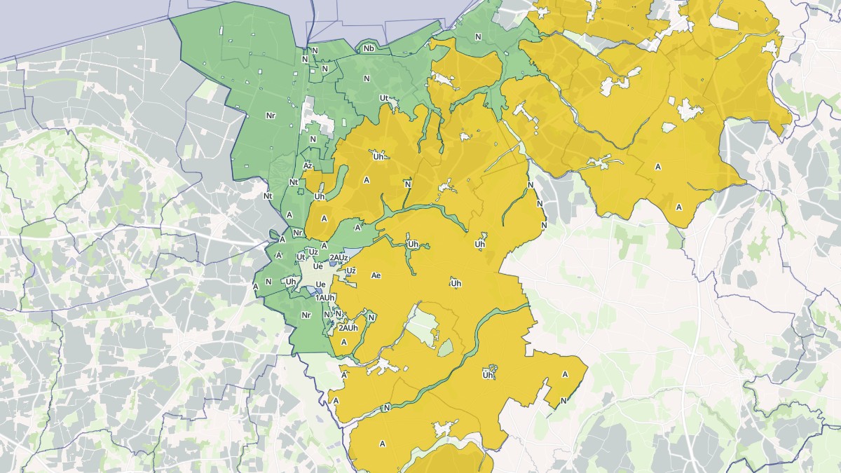 Aperçu cartographique de Pontorson, centré sur la commune