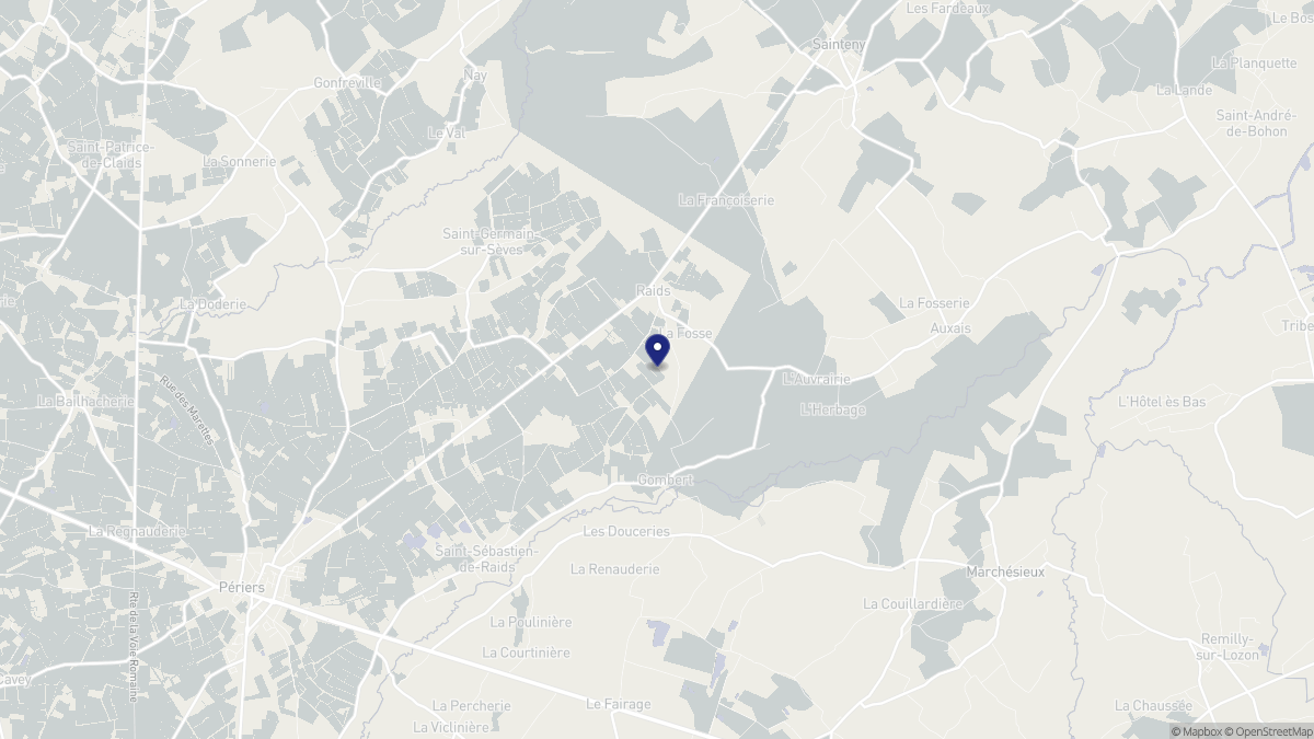 Aperçu cartographique de Raids, centré sur la commune