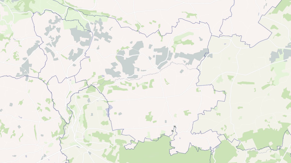 Aperçu cartographique de Saint-Clément-Rancoudray, centré sur la commune