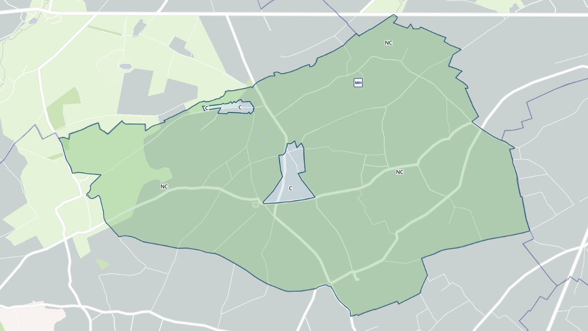 Aperçu cartographique de Sainte-Geneviève, centré sur la commune
