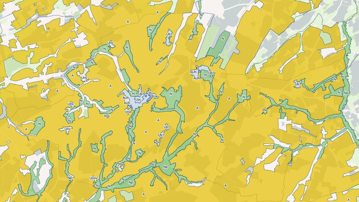 Aperçu cartographique de Saint-Jean-d'Elle, centré sur la commune