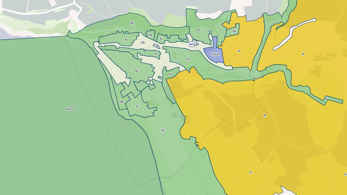 Aperçu cartographique de Saint-Jean-le-Thomas, centré sur la commune