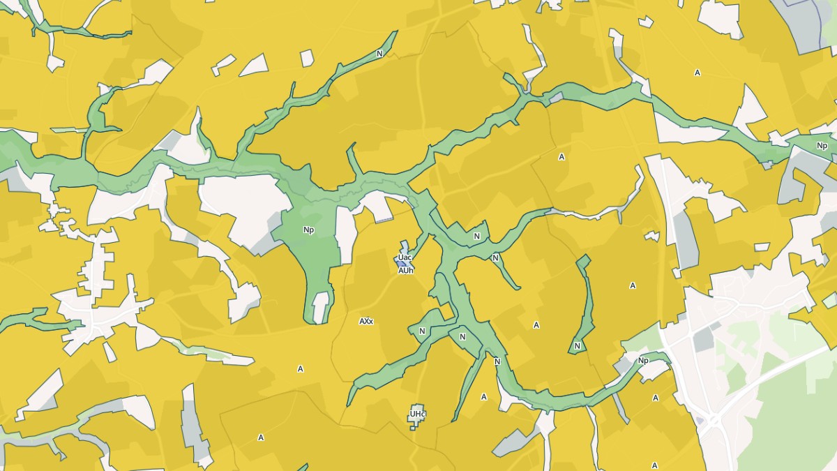 Aperçu cartographique de Saint-Louet-sur-Vire, centré sur la commune