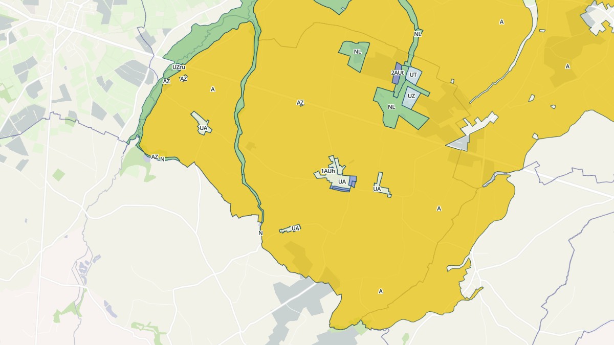 Aperçu cartographique de Saint-Martin-d'Aubigny, centré sur la commune