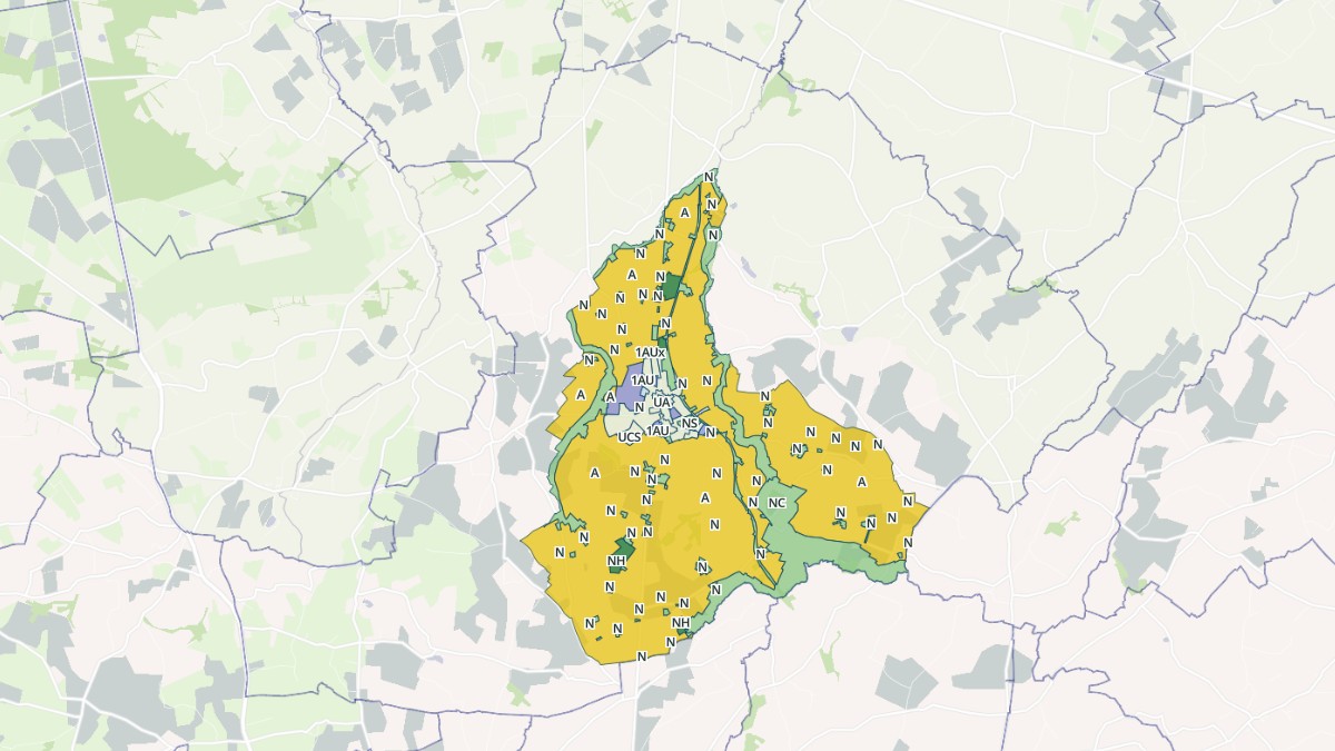 Aperçu cartographique de Saint-Sauveur-Villages, centré sur la commune