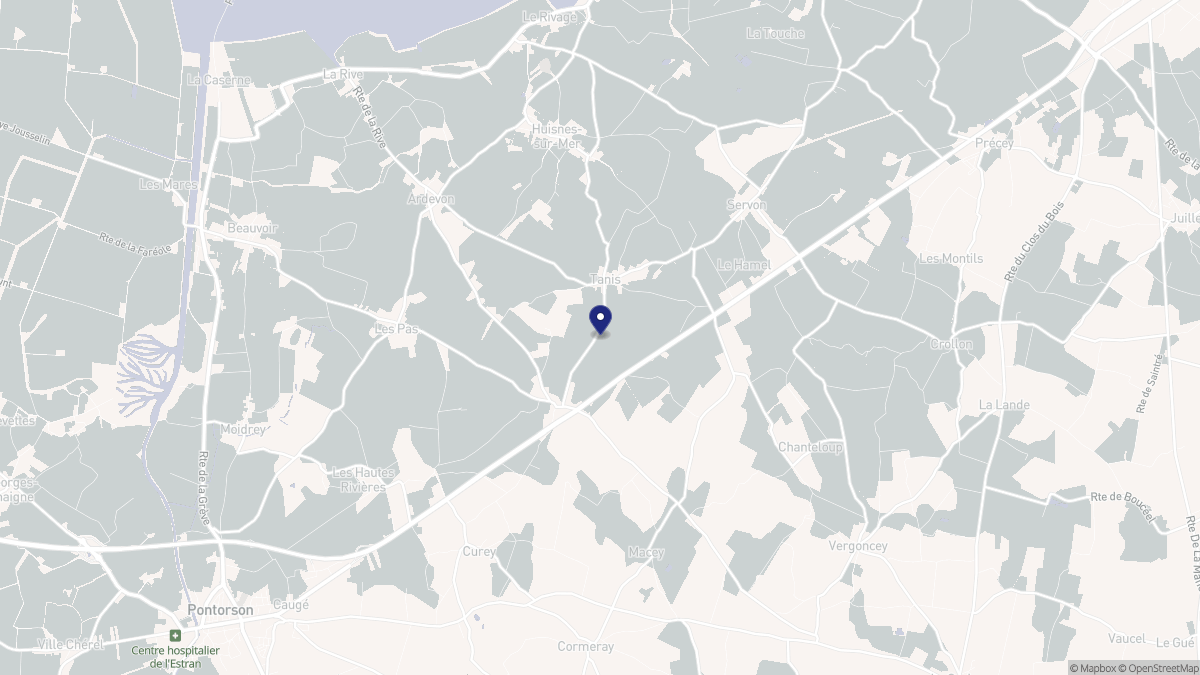 Aperçu cartographique de Tanis, centré sur la commune