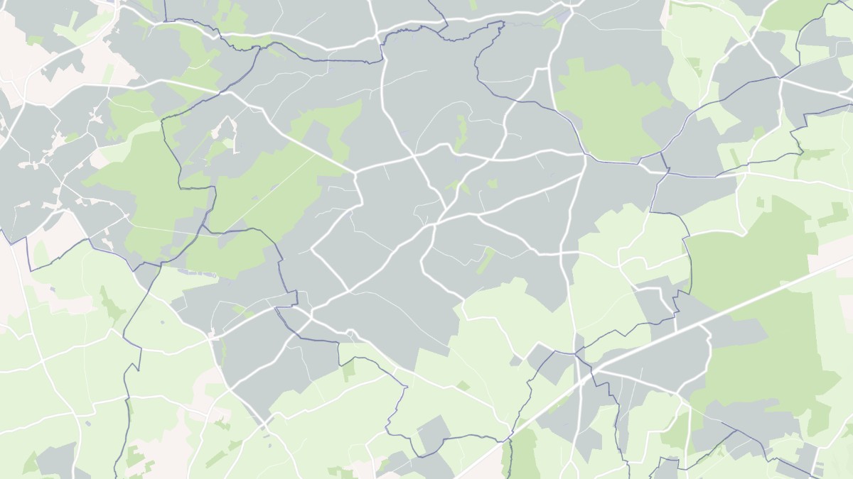 Aperçu cartographique de Teurthéville-Bocage, centré sur la commune