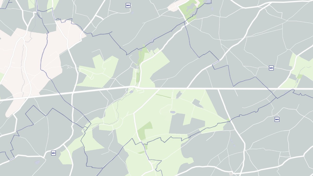 Aperçu cartographique de Tocqueville, centré sur la commune
