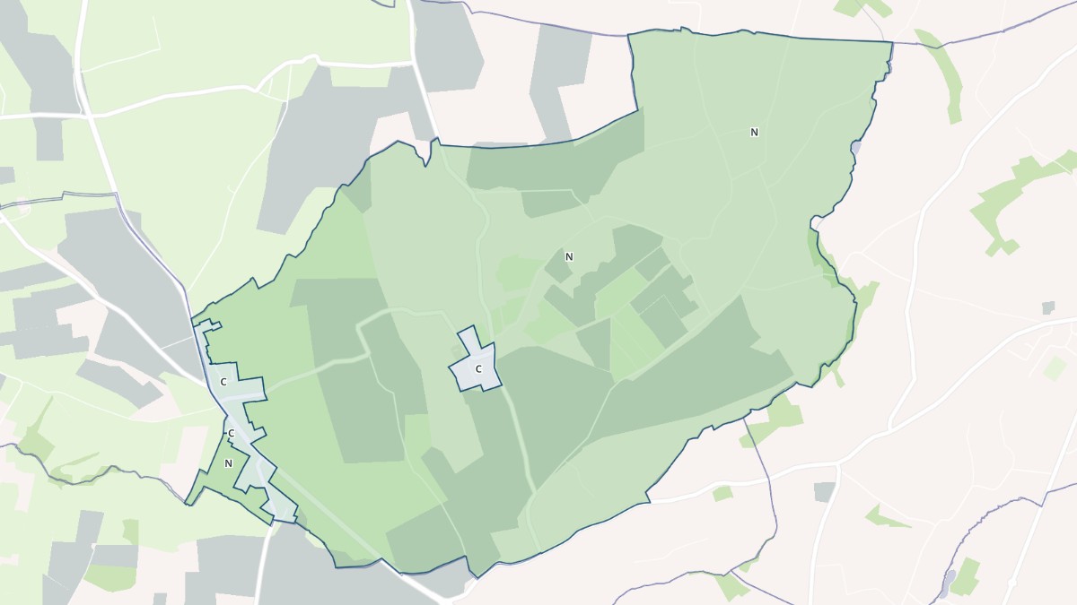 Aperçu cartographique de La Vendelée, centré sur la commune