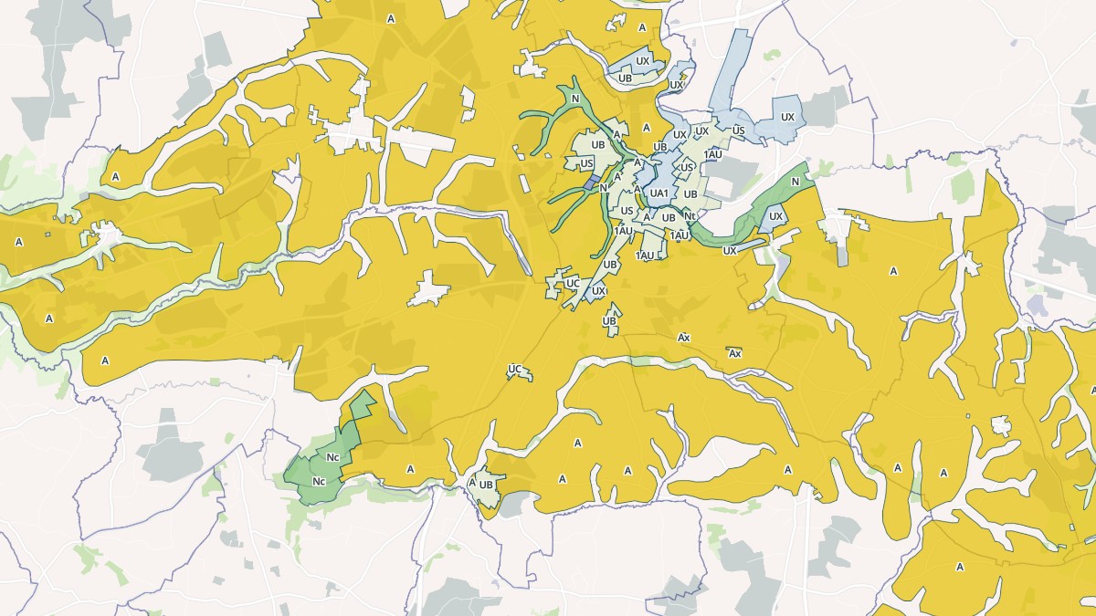 Aperçu cartographique de Villedieu-les-Poêles-Rouffigny, centré sur la commune