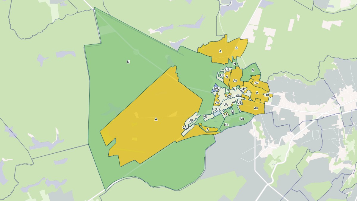 Aperçu cartographique de Saint-Martin-d'Ablois, centré sur la commune
