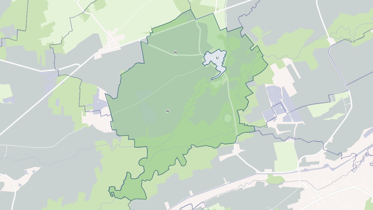 Aperçu cartographique de Alliancelles, centré sur la commune